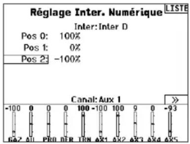 SPEKTRUM NX7e+ - Pour utiliser la fonction de configuration d'interrupteur numérique : - 1