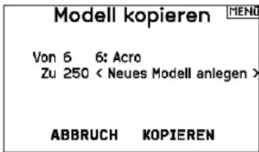SPEKTRUM NX7e+ - Modell kopieren - 1