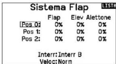SPEKTRUM NX7e+ - Per attivare il Sistema flap : - 1