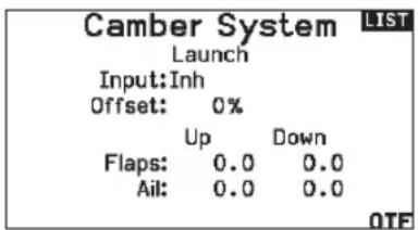 SPEKTRUM NX7e+ - Camber System (Function List) - 1