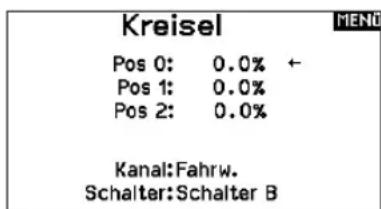 SPEKTRUM NX7e+ - Kreisel (Funktionsliste) - 1