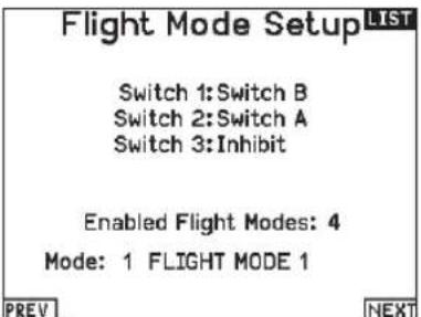 SPEKTRUM NX7e+ - Flight Mode Setup - 1