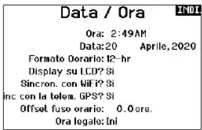 SPEKTRUM NX7e+ - Regolazione di data e ora - 1