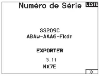 SPEKTRUM NX7e+ - Numéro de série - 1