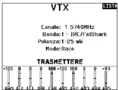 SPEKTRUM NX7e+ - Impostazioni VTX - 1