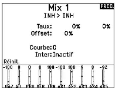 SPEKTRUM NX7e+ - Curve (Page des courbes) - 1