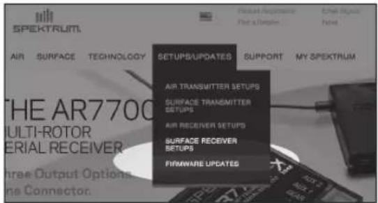 SPEKTRUM NX7e+ - Installation automatique des mises à jour du logiciel Spektrum AirWare - 1