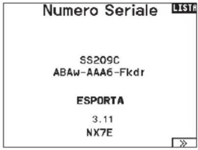 SPEKTRUM NX7e+ - Numero di serie - 1