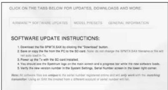 SPEKTRUM NX7e+ - Automatically Installing Spektrum AirWare Software Updates - 3