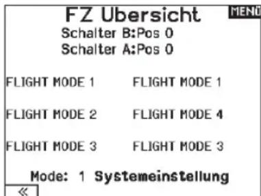 SPEKTRUM NX7e+ - Flight Mode Setup [Flugmodus-Setup] - 2