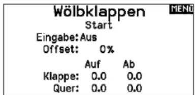 SPEKTRUM NX7e+ - Wölbungsvoreinstellung (Funktionsliste) - 1