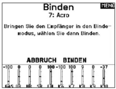 SPEKTRUM NX7e+ - Bind [Binden] - 1