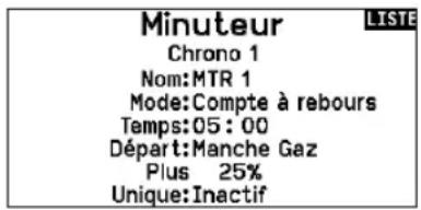 SPEKTRUM NX7e+ - Chronomètre - 1
