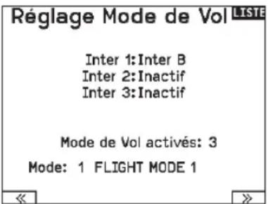 SPEKTRUM NX7e+ - Configuration du mode de vol - 1