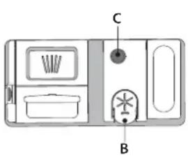 INDESIT IN2IE10CS80 - UMPLEREA DOZATORULUI PENTRU AGENT DE CLĂTIRE - 1