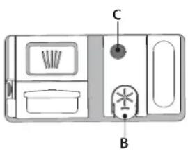 INDESIT IN2IE10CS80 - SKALAVIMO SKYSČIO DOZATORIAUS PILDYMAS - 1