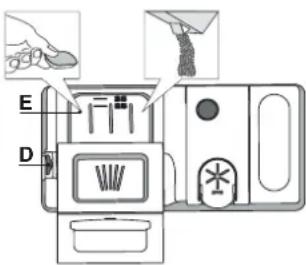 INDESIT IN2IE10CS80 - НАПОВНЕННЯ ДОЗАТОРА МИЮЧОГО ЗАСОБУ - 1