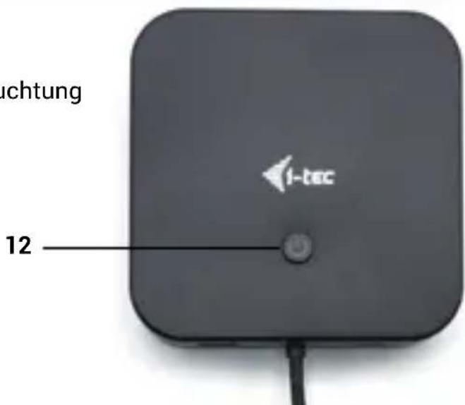 i-TEC C31TRIPLE4KDOCKPDPRO - Frontplatte: - 1