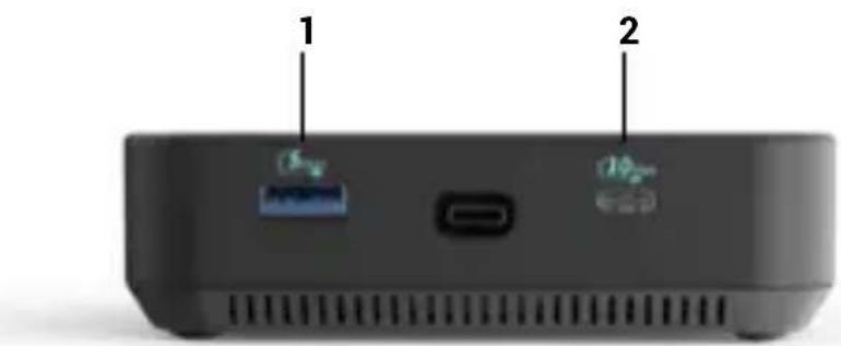 i-TEC C31TRIPLE4KDOCKPDPRO - Pannello superiore: - 1