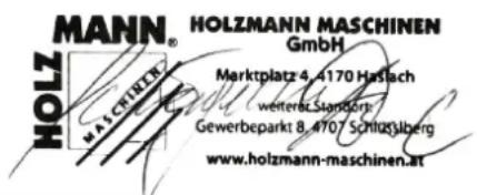 Holzmann ABS850 - Angewandte Normen / applicable Standards - 1