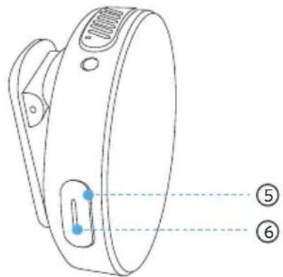 Technical diagram of a device with labeled parts and numbered annotations