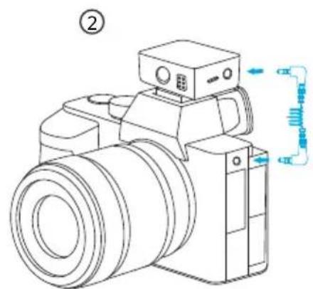 Technical line drawing of a digital camera with labeled components and directional arrows indicating motion or movement.