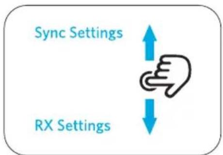 Sync Settings RX Settings