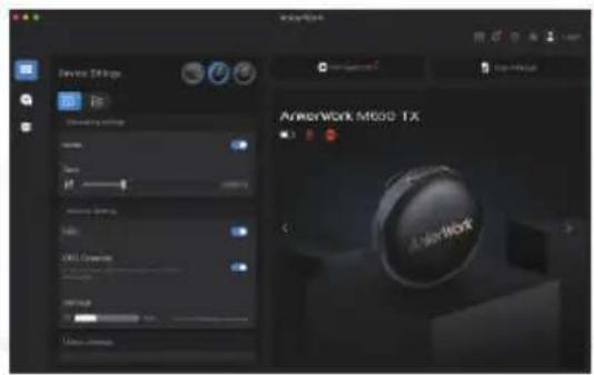 Device Settings AudioWork AudioWork M850 TX AudioWork