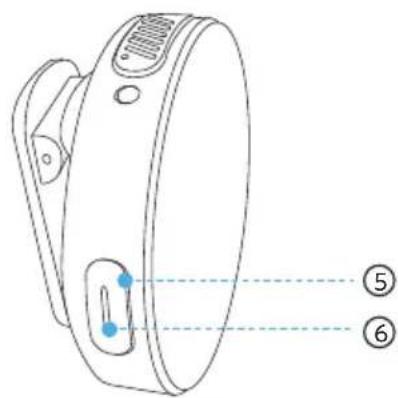 Technical diagram of a device with labeled parts and numbered annotations