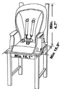 Baby Trend MUV 7in1 - Adult Chair Size Diagram: - 1