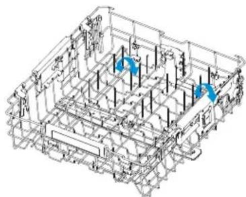 MIDEA MDT24P3CST - PUAS AJUSTABLES DE LA REJILLA - 2