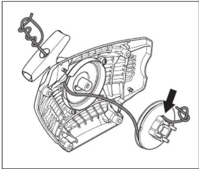 HUSQVARNA 560 XP Mark II - So tauschen Sie ein gerissenes oder verschlissenes Startseil aus - 4