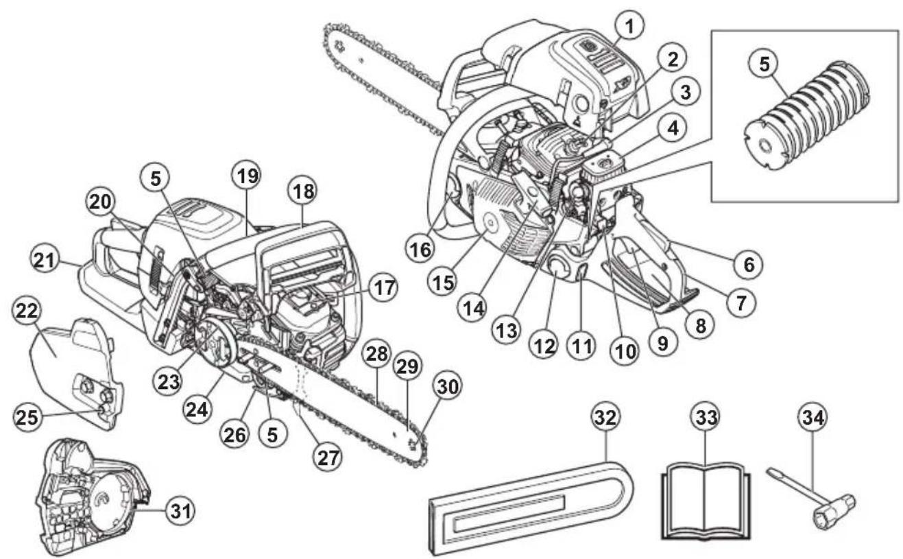HUSQVARNA 560 XP Mark II - Aperçu du produit - 1