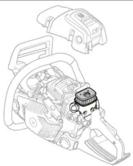 HUSQVARNA 560 XP Mark II - So reinigen Sie den Luftfilter - 1