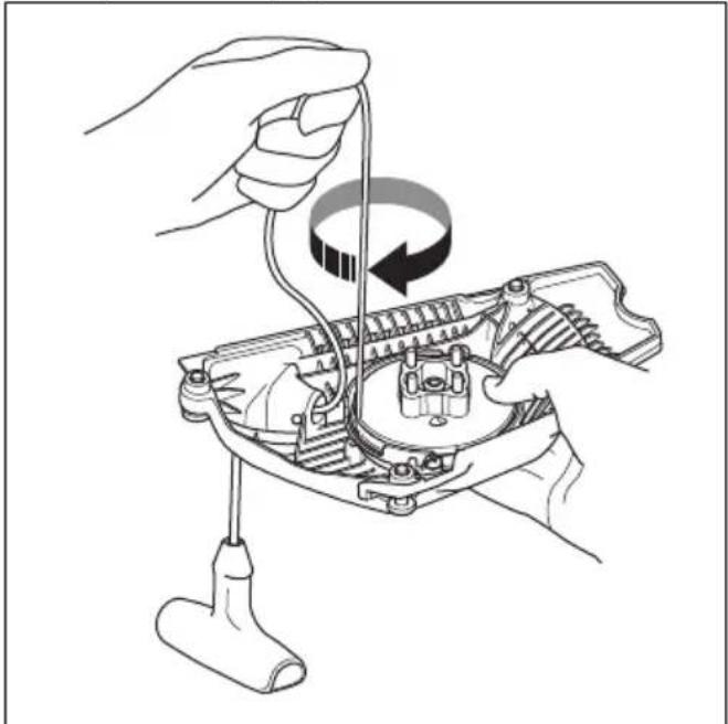 HUSQVARNA 560 XP Mark II - Pour serrer le dessort de rappel - 1