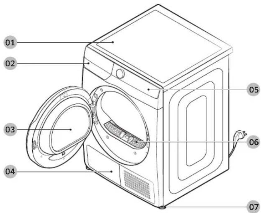 SAMSUNG DV90T6240LKS2 - Conteudo da embalagem - 1