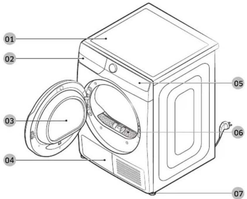 SAMSUNG DV90T6240LKS2 - Panorama della asciugatrice - 1