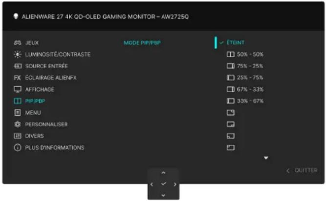 ALIENWARE AW2725Q - PIP/PBP - 2