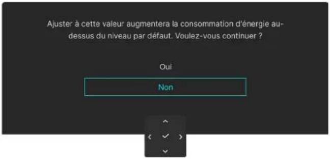 ALIENWARE AW2725Q - Messages d'avertissement OSD - 4