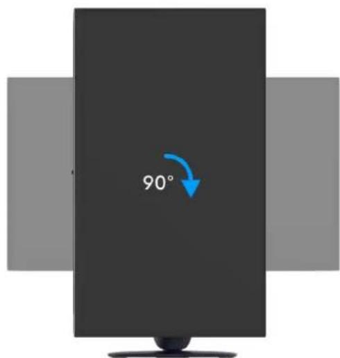 ALIENWARE AW2725Q - Réglage du pivot - 2
