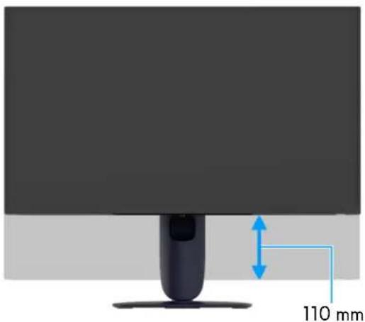 ALIENWARE AW2725Q - Réglage de la hauteur - 1