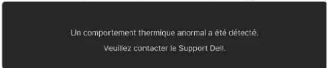 ALIENWARE AW2725Q - Messages d'avertissement OSD - 13