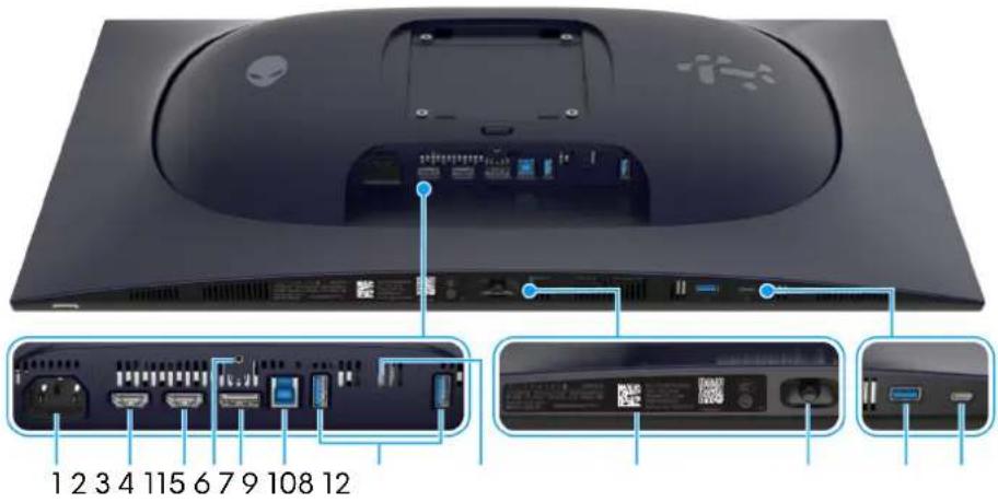 ALIENWARE AW2725Q - Vue de dessous - 1