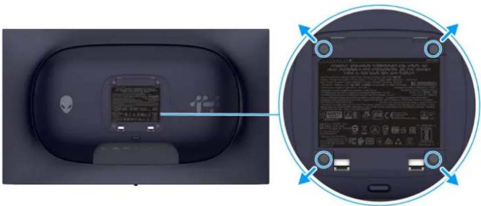 ALIENWARE AW2725Q - Montage mural VESA (en option) - 1