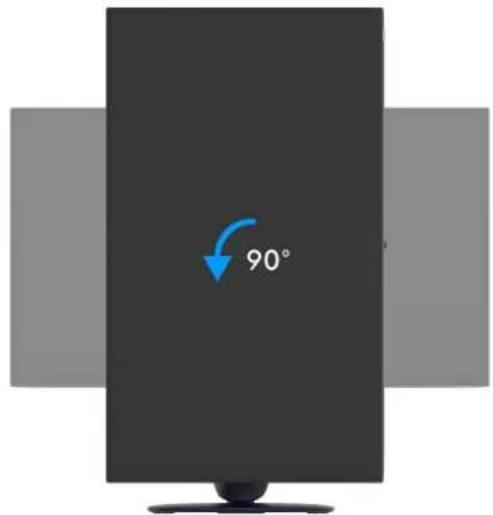ALIENWARE AW2725Q - Réglage du pivot - 3