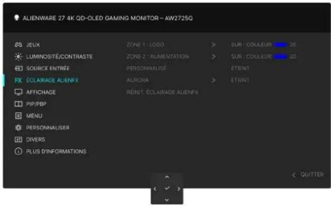 ALIENWARE AW2725Q - ÉCLAIRAGE ALIENFX - 1