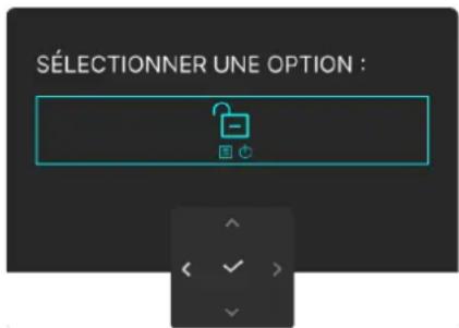 ALIENWARE AW2725Q - Verrouillage des boutons de commande - 2