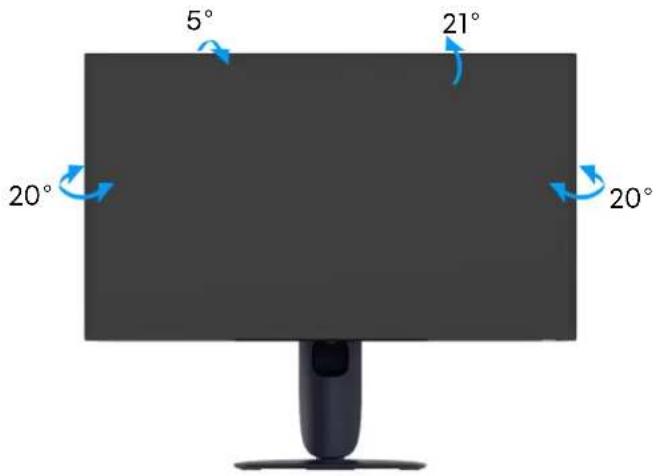 ALIENWARE AW2725Q - Réglage d'inclinaison et de pivotement - 1