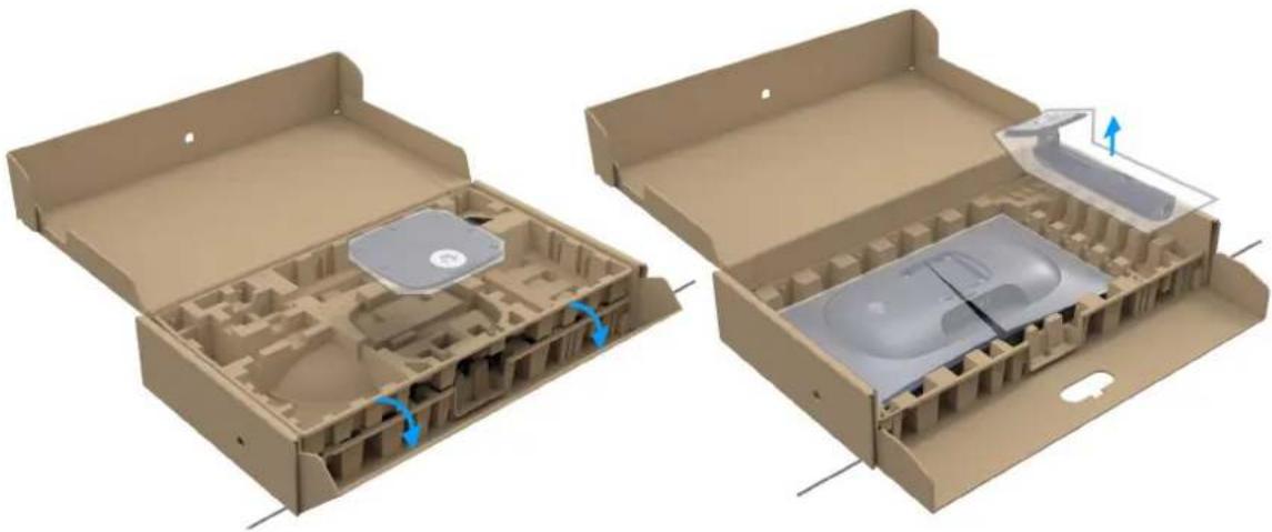 ALIENWARE AW2725Q - Connexion du pied - 1