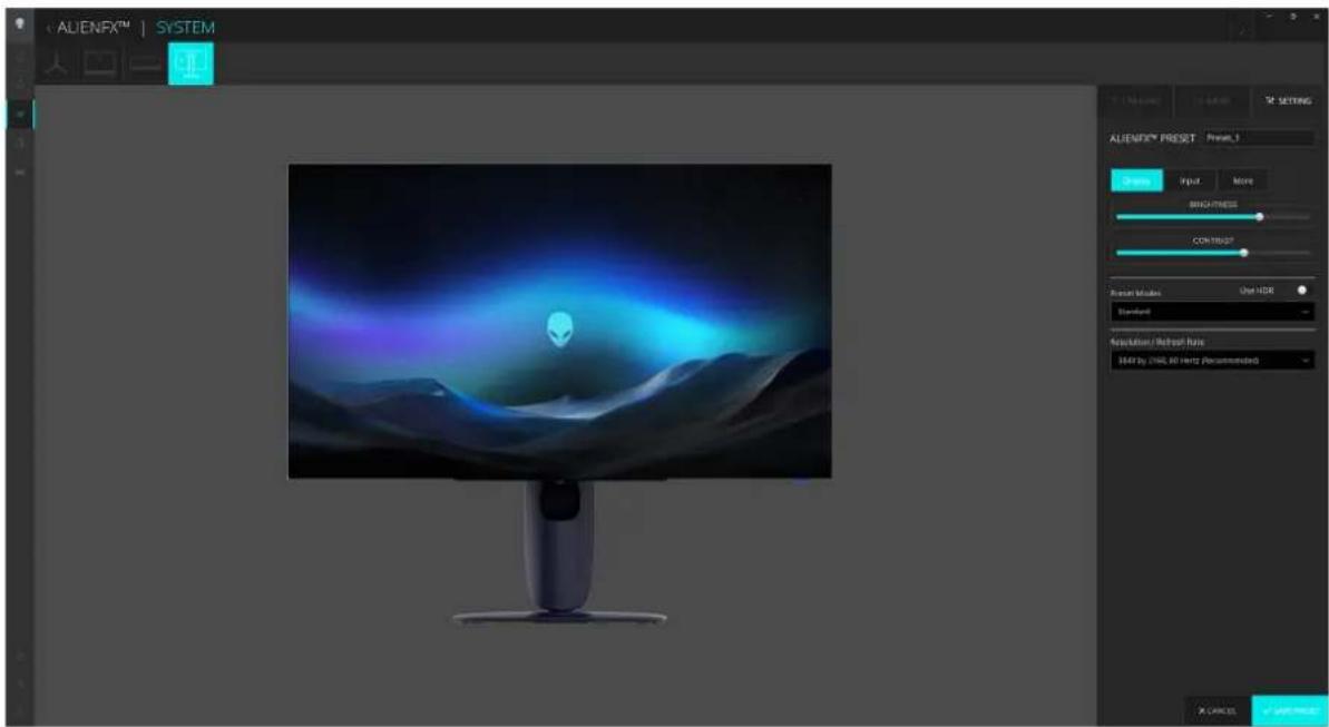 ALIENWARE AW2725Q - Paramètre - 1